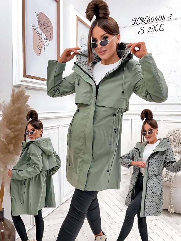 Plaszcze damkie  Roz S-2XL, 1 Kolor Paczka 5 szt 1